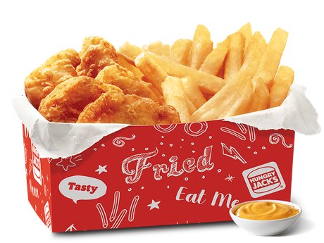 6 Nuggets and Large Chips Snack Box