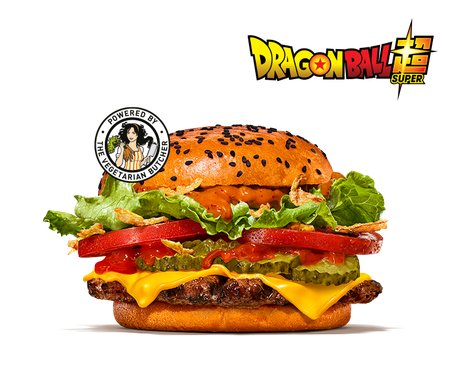 Plant-based Super Saiyan Whopper