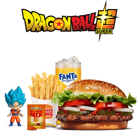 Menú Whopper Super Saiyan con Figura