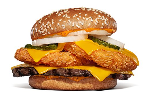 Beef & Double Hash Big Mouth Guilty — Burger King Japan