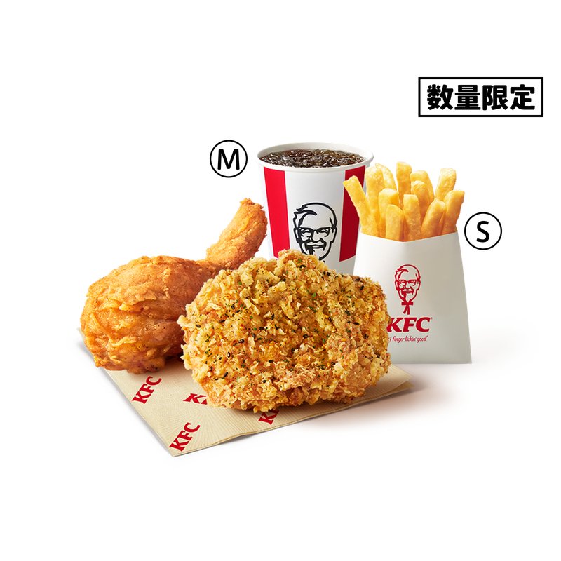 Garlic Soy Sauce Chicken Compare-n'-Eat Combo — KFC Japan