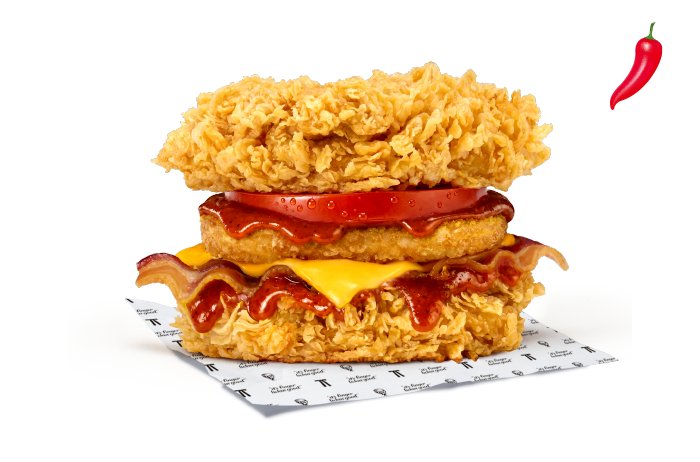 Chikpotle Spicy Zinger Double Down — KFC Korea