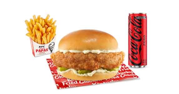 La Secreta Burger Combo — KFC Mexico