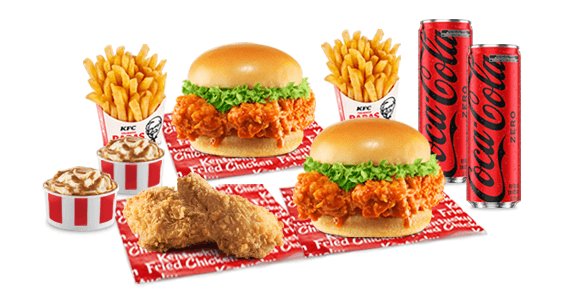 Mega Combo Duo Ke Tiras Burger — KFC Mexico