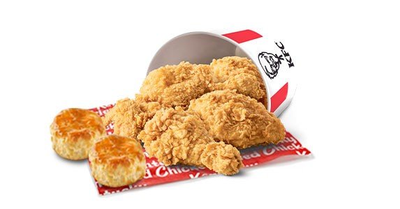 Chicken only: 6 pieces — KFC Mexico