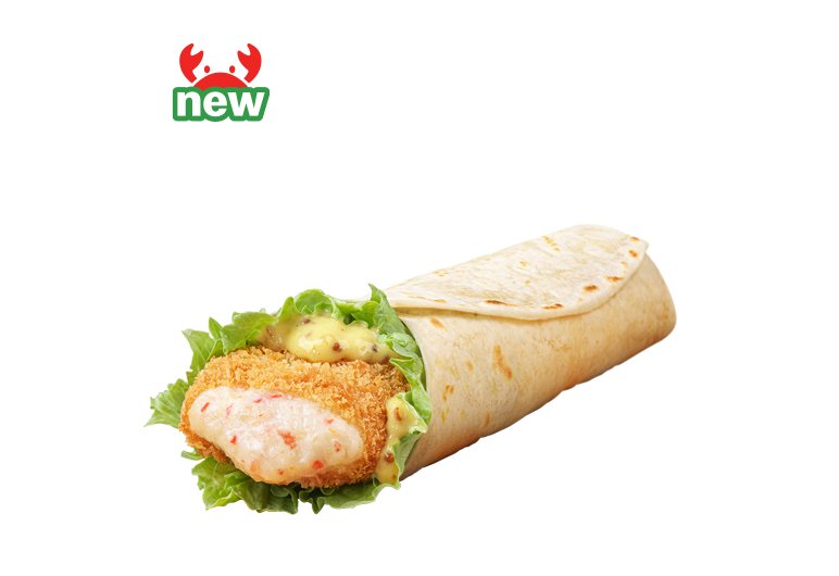 Crab Cream Croquette Snackwrap — McDonald's Korea