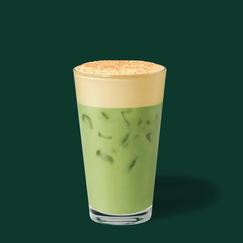 Pumpkin Cream Iced Matcha Latte — Starbucks Germany
