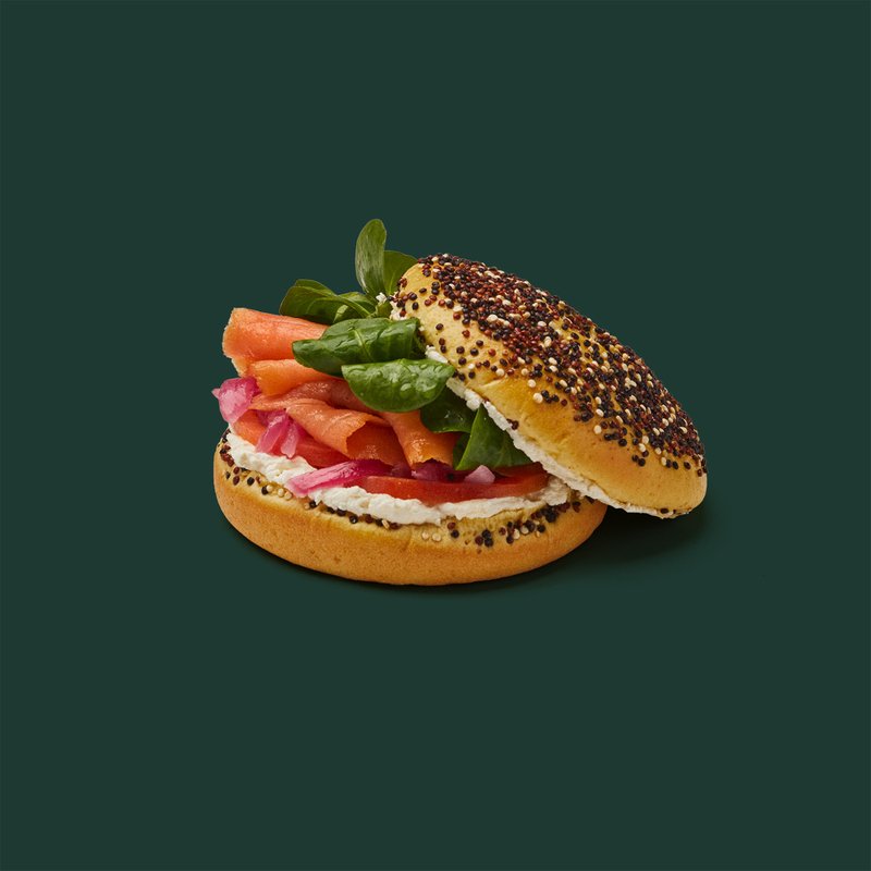 Smoked Salmon and Cream Cheese Bagel — Starbucks Spain