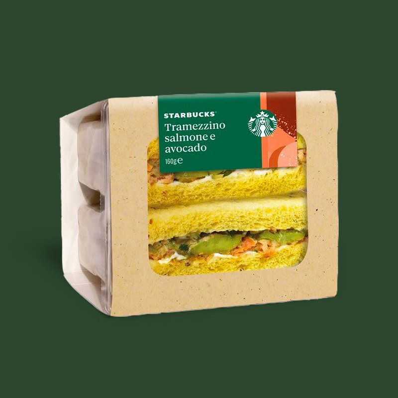 Salmon and Avocado Tramezzino — Starbucks Italy