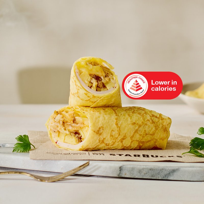 Chicken Ham & Cheese Egg Crepe Wrap Set — Starbucks Singapore