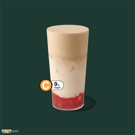 Iced Strawberry Hojicha Latte — Starbucks Singapore