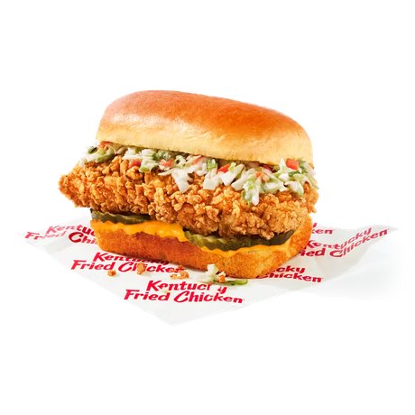 Spicy KFC Snacker with Coleslaw