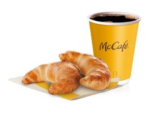 Coffee with 2 Medialunas