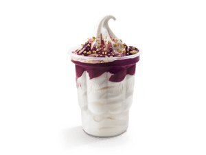 Peanut and Blackberry Sundae