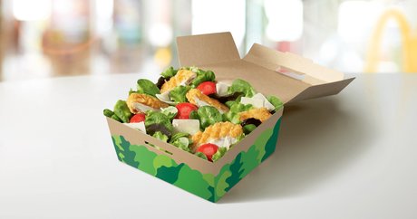 Crispy Chicken, Tomato and Parmigiano Salad