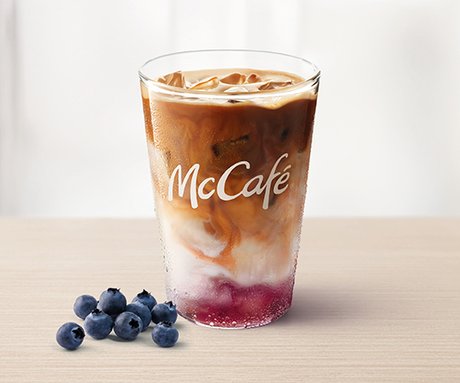Blueberry Iced Latte