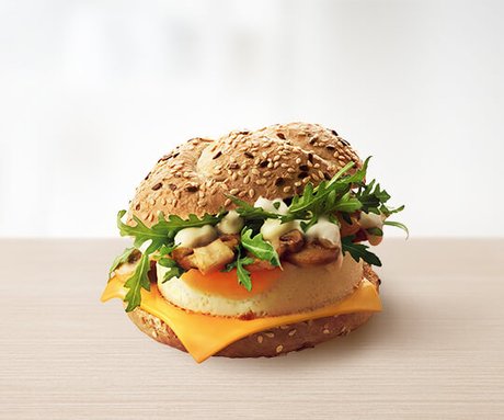 Egg & Mushroom Kaiser Roll