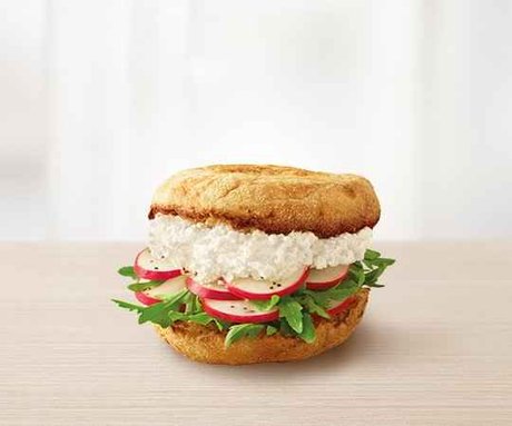 Cottage Cheese & Radish McMuffin