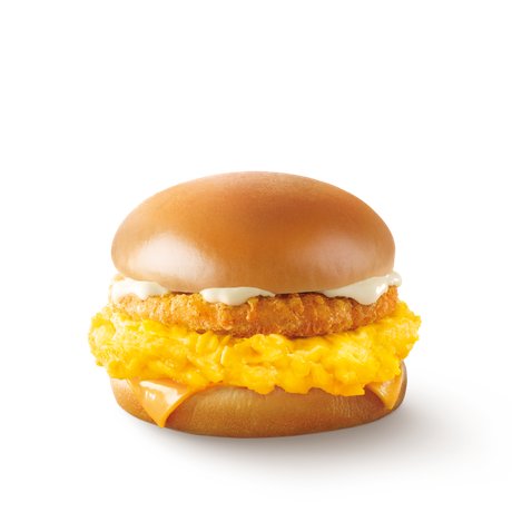 Scrambled Egg Burger with Chicken