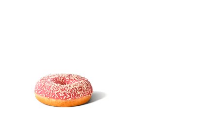 Strawberry White Chocolate Donut