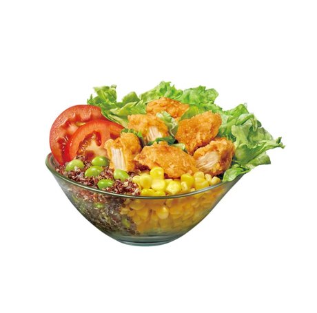 Quinoa Salad with Spicy Crispy Chicken