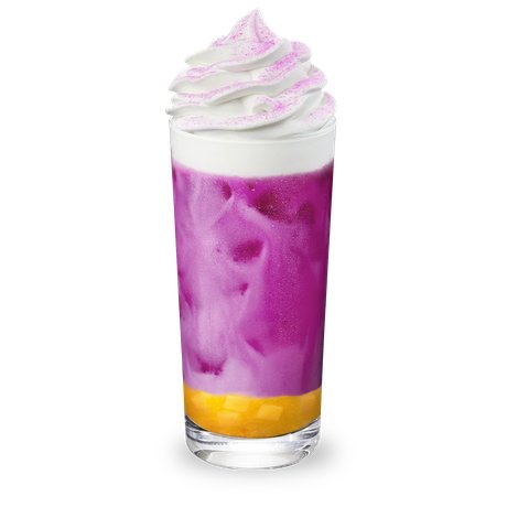 Iced Dragonfruit Mango Jelly Latte