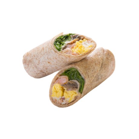 Eggs Mushroom and Shrimp Wrap