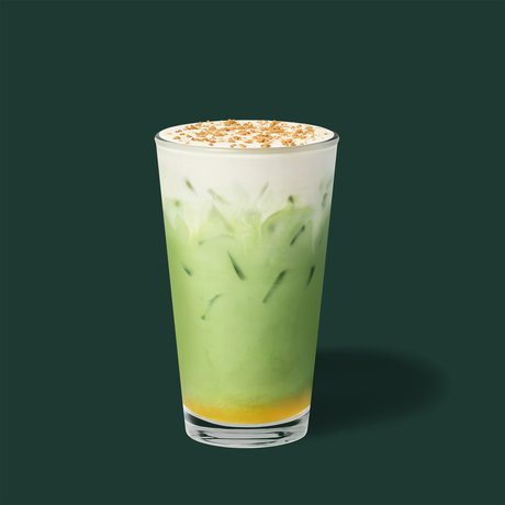 Iced Apple Crumble Cream Matcha