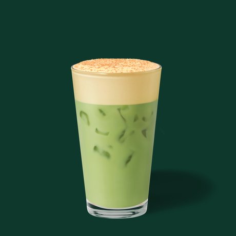 Pumpkin Cream Iced Matcha Latte