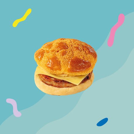 Chicken Fritter and Cheese Pineapple Bun