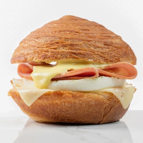 Ham, Egg White and Swiss Croissant Sandwich