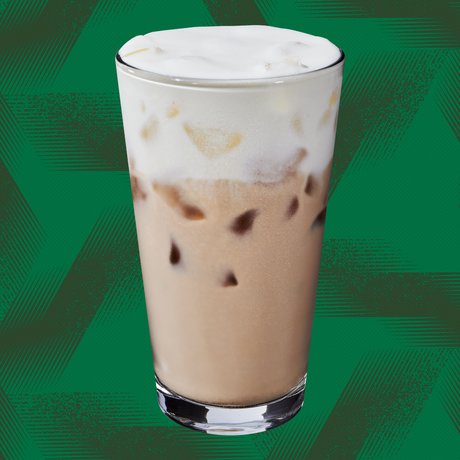 Iced Latte with Caramel Protein Cold Foam