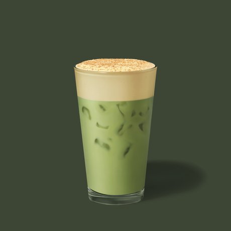 Pumpkin Cream Iced Matcha Latte