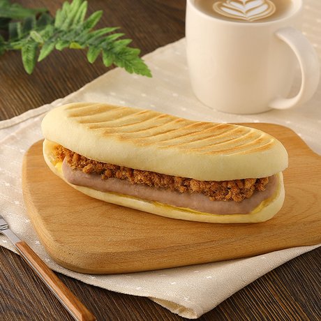 Taro and Pork Floss Cream Panini